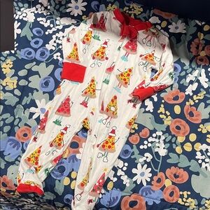 Like new Honest Christmas pizza slice tree pajamas